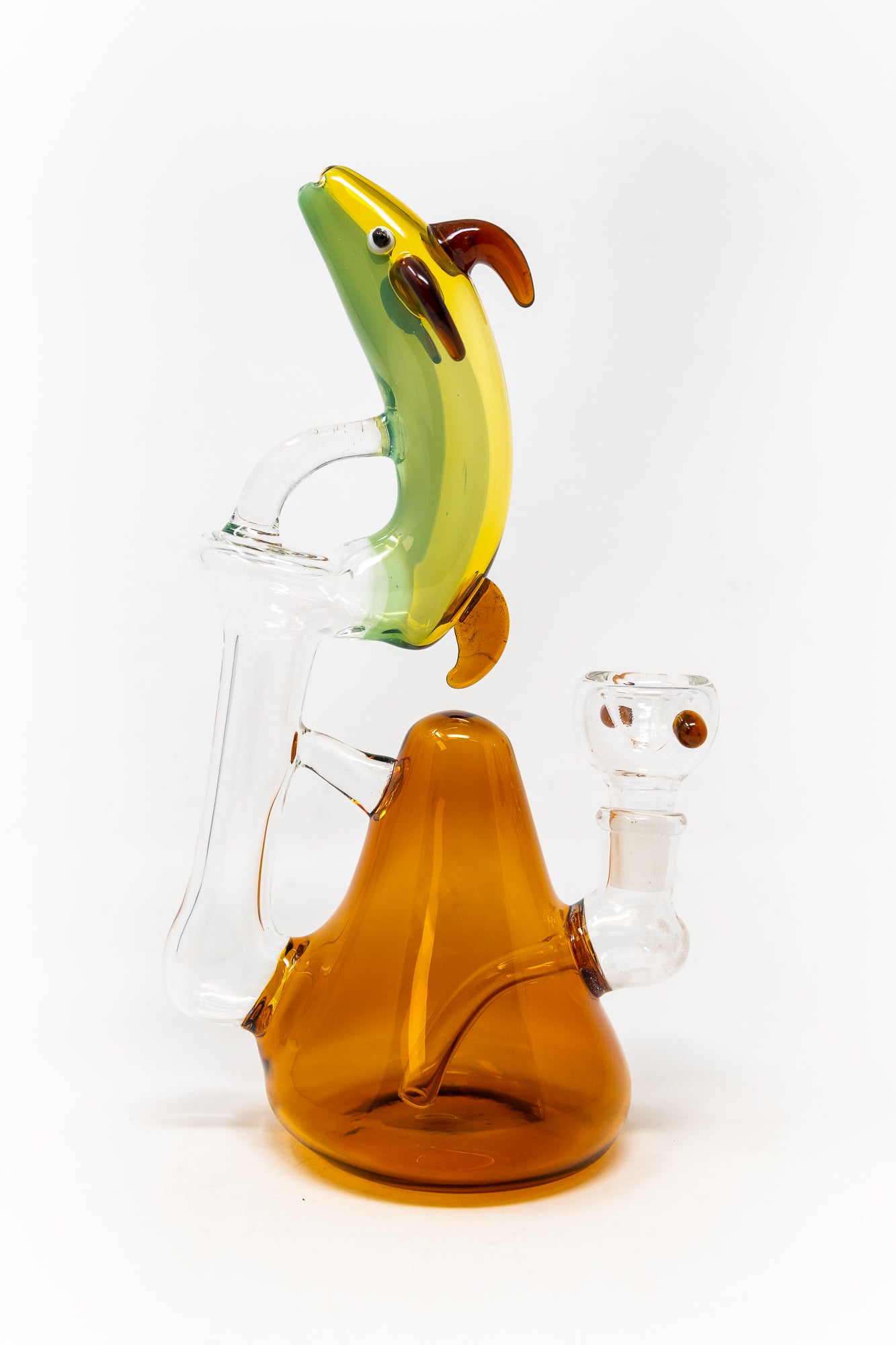 7" Amber Dolphin Dab Rig