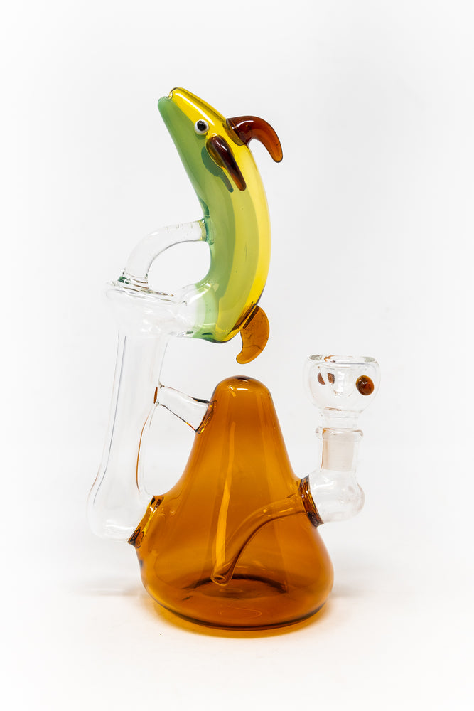 7" Amber Dolphin Dab Rig