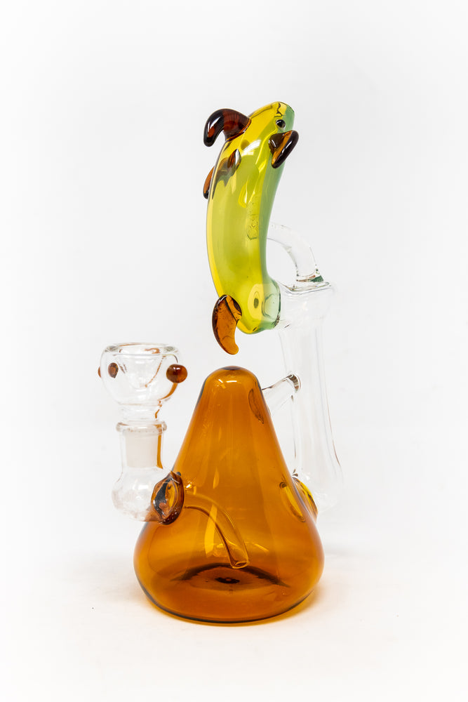 7" Amber Dolphin Dab Rig