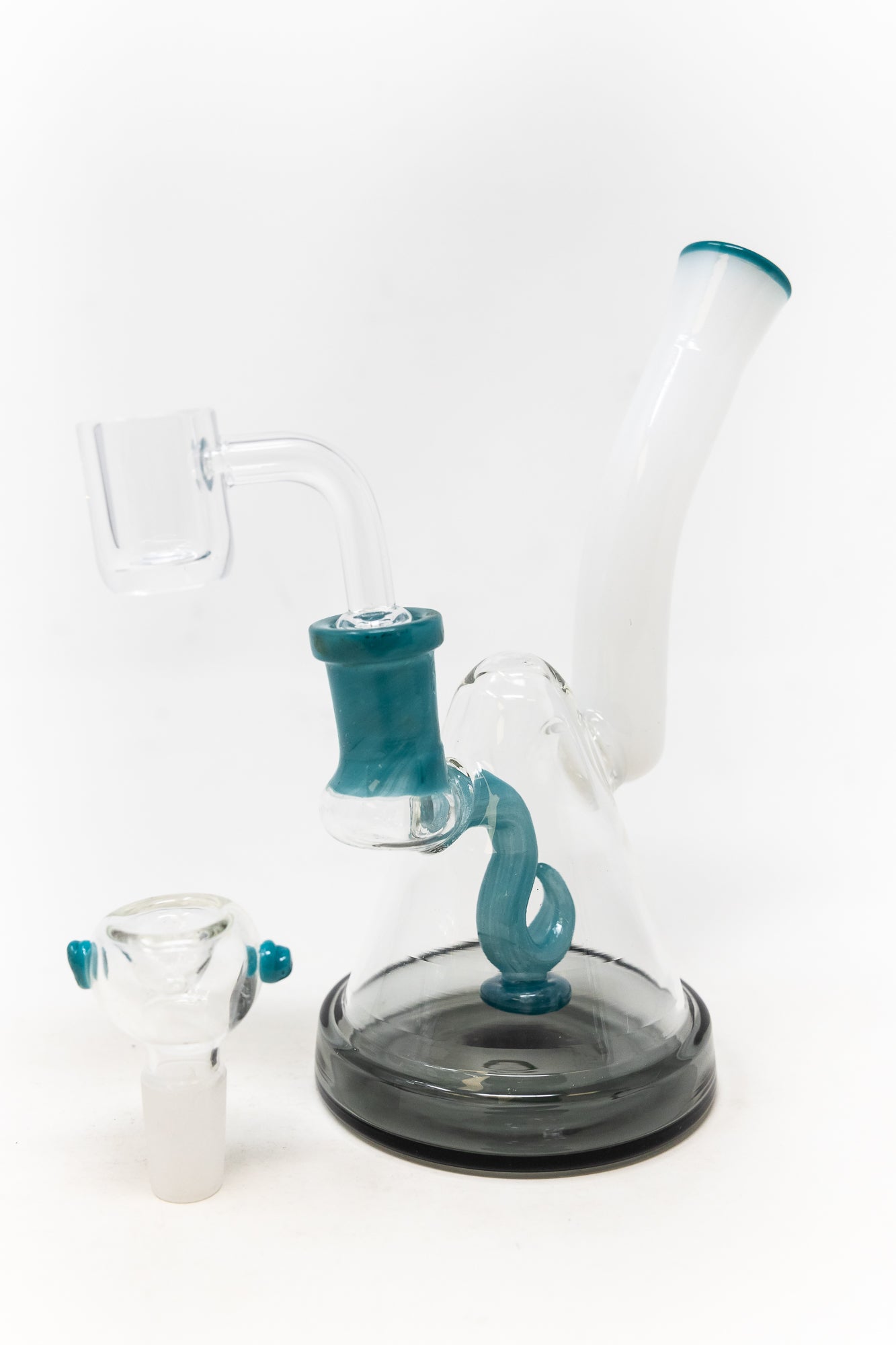6" Hook Percolator Dab Rig StonedGenie.com