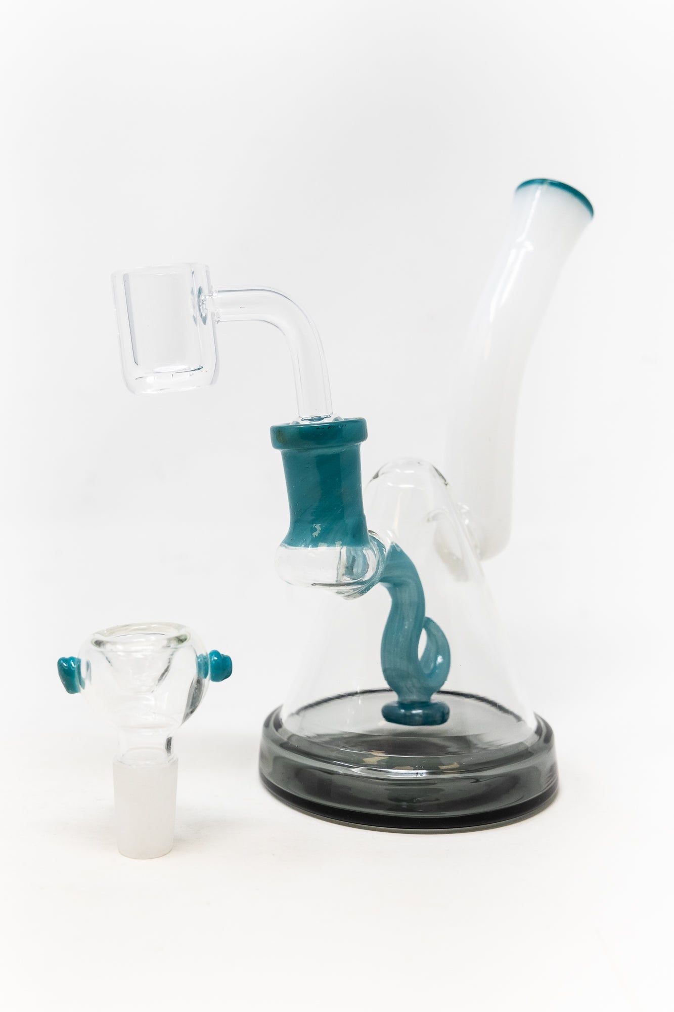 6" Hook Percolator Dab Rig StonedGenie.com