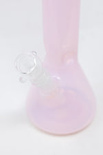 12" Iridescent Pink Beaker Bong