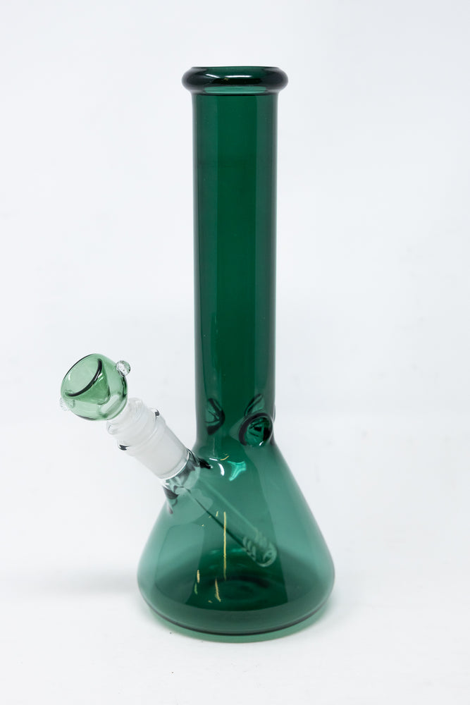 10" Dark Green Beaker Bong