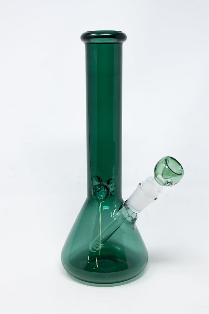 10" Dark Green Beaker Bong