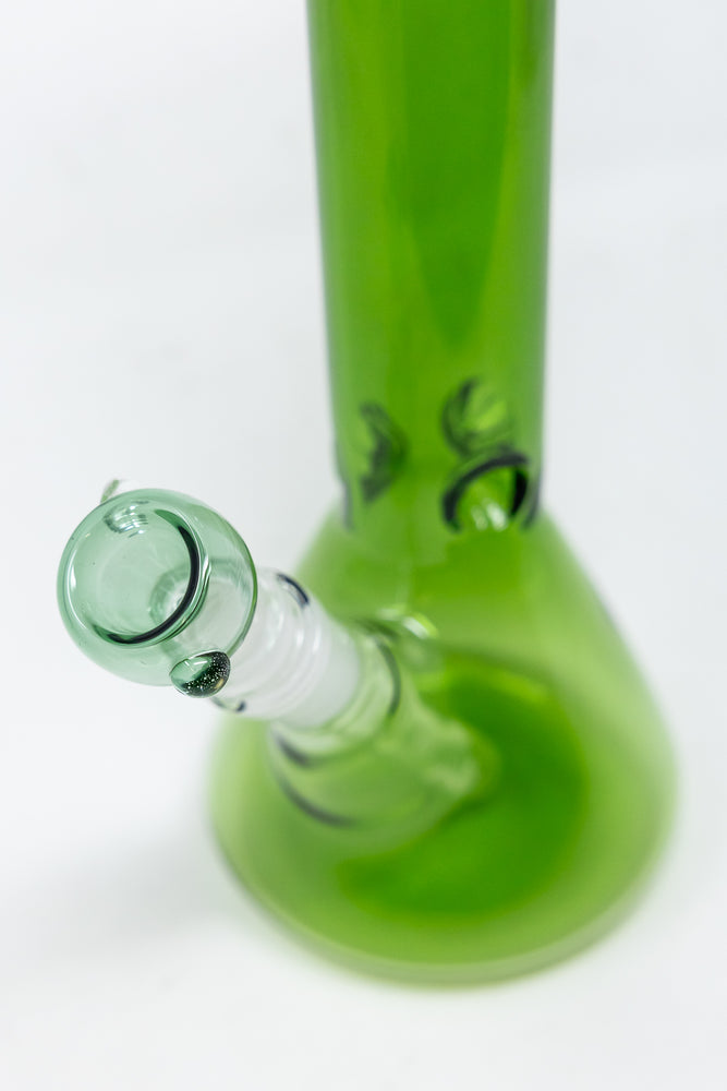 10" Green Beaker Bong