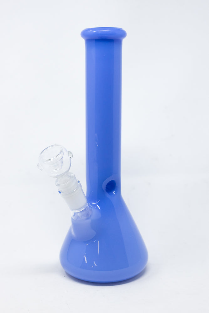 10" Milky Blue Beaker Bong