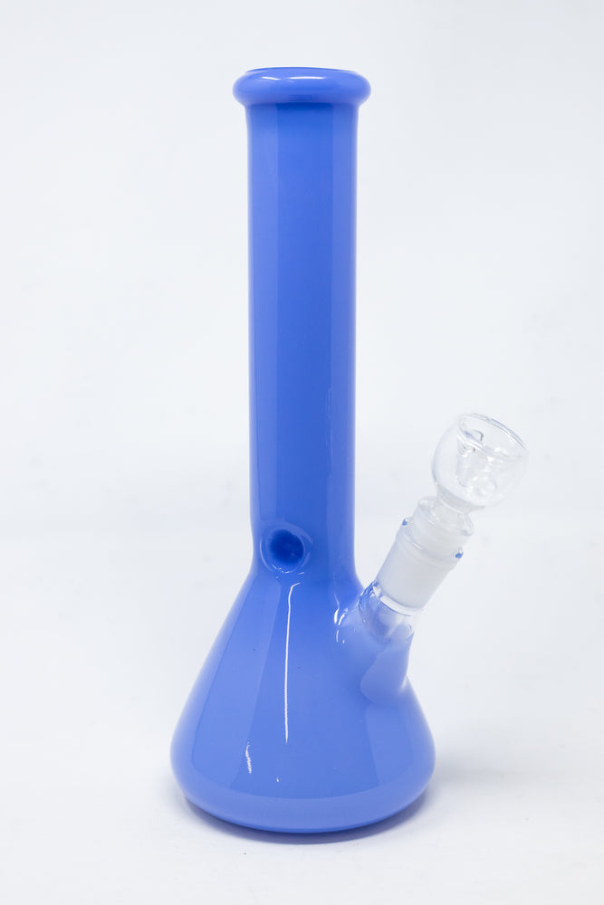 10" Milky Blue Beaker Bong