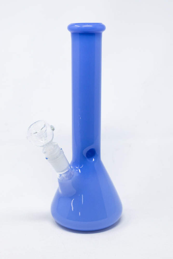 10" Milky Blue Beaker Bong