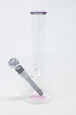 10" Milky Pink Middle Accent Beaker Bong