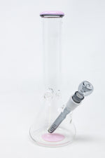 10" Milky Pink Middle Accent Beaker Bong