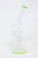 10" Shower Bend Jellyfish Milk Green Bong