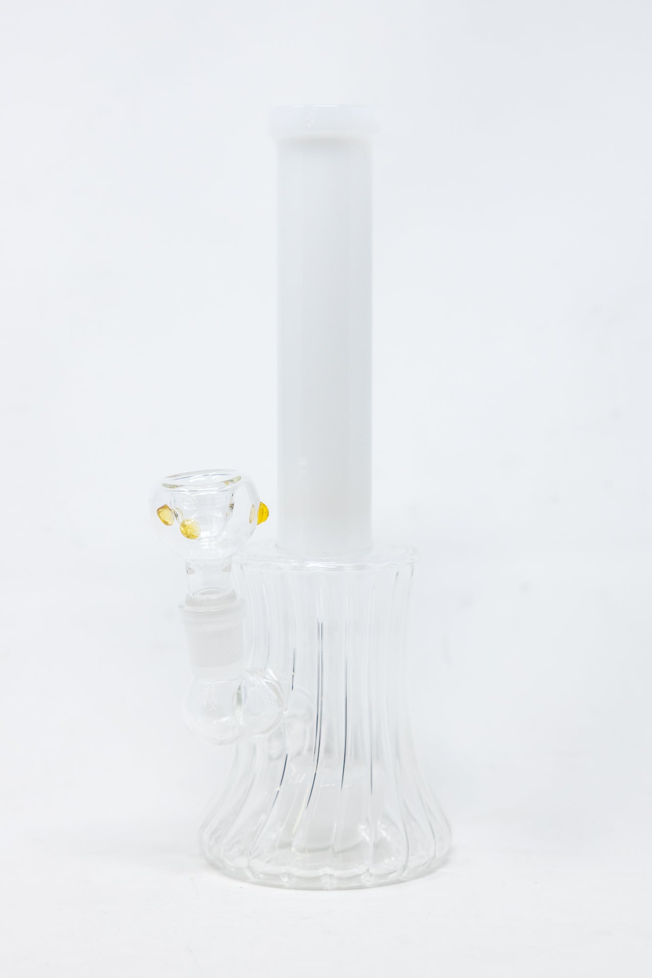 8" White Neck w/ Twisted Base