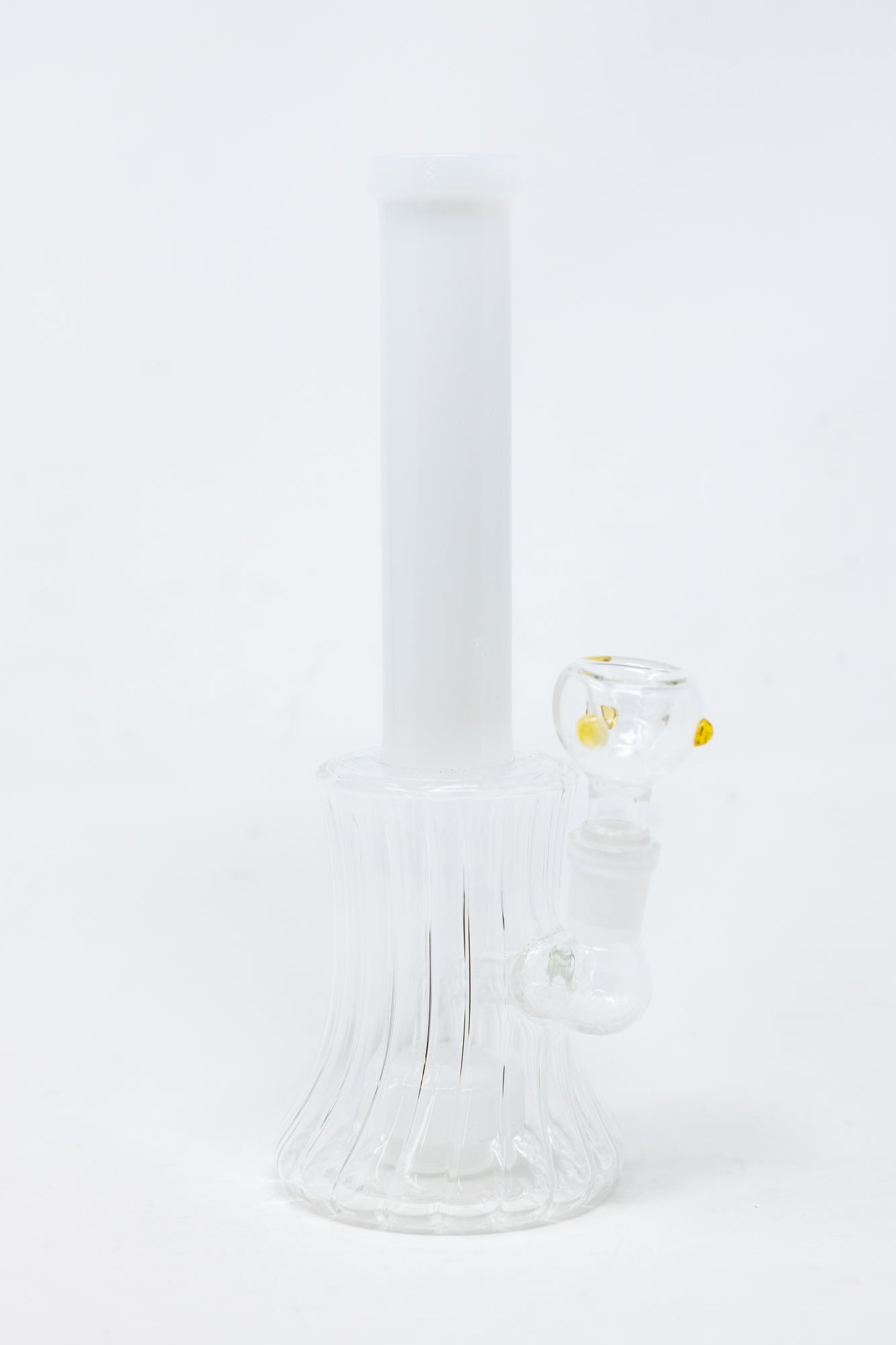 8" White Neck w/ Twisted Base