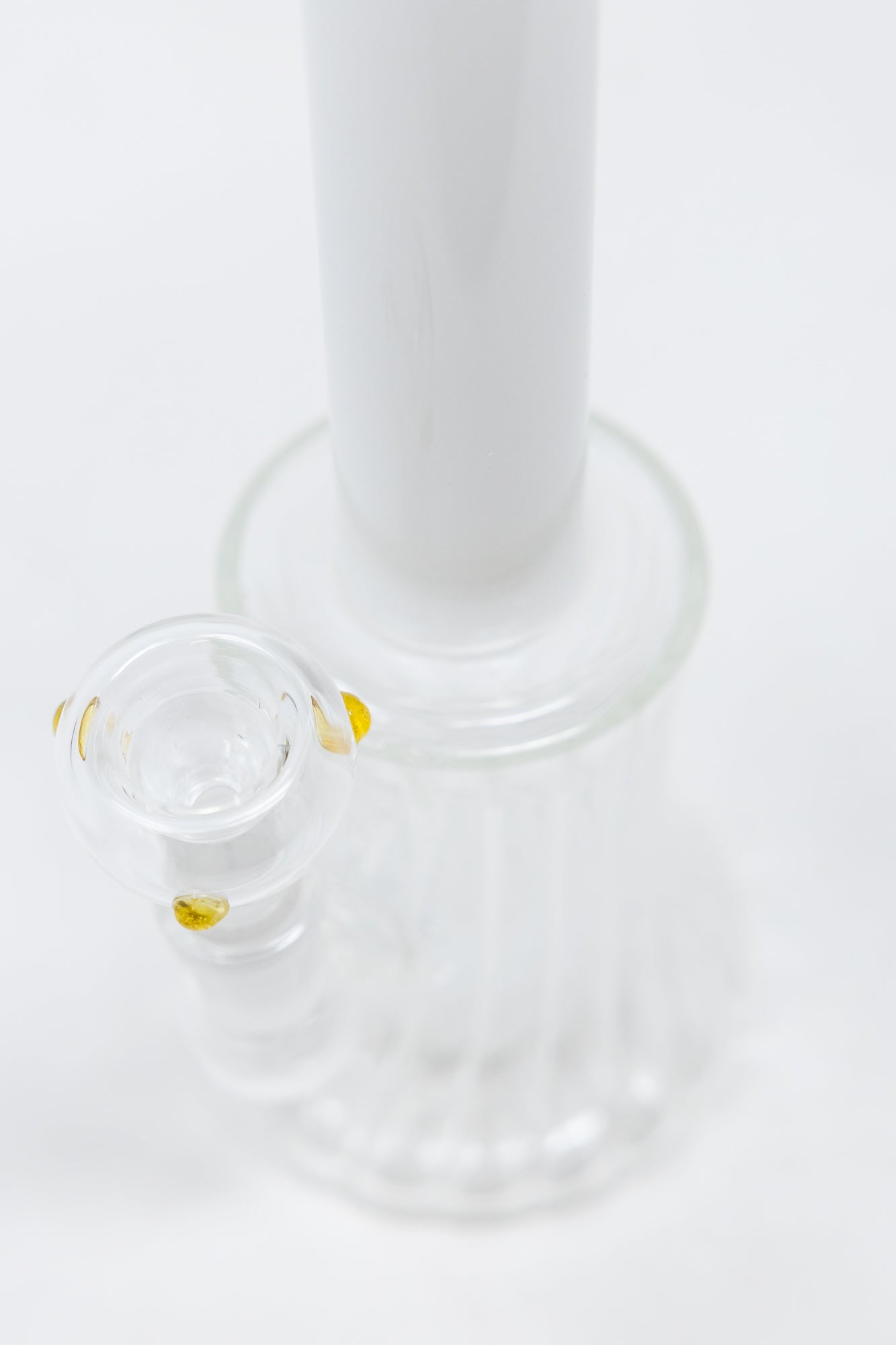 8" White Neck w/ Twisted Base