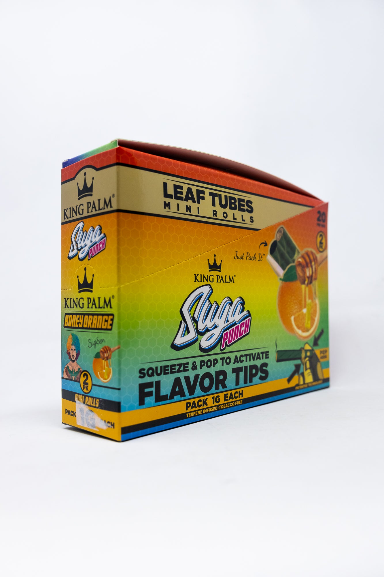 King Palm Mini Rolls Honey Orange - Suga Punch