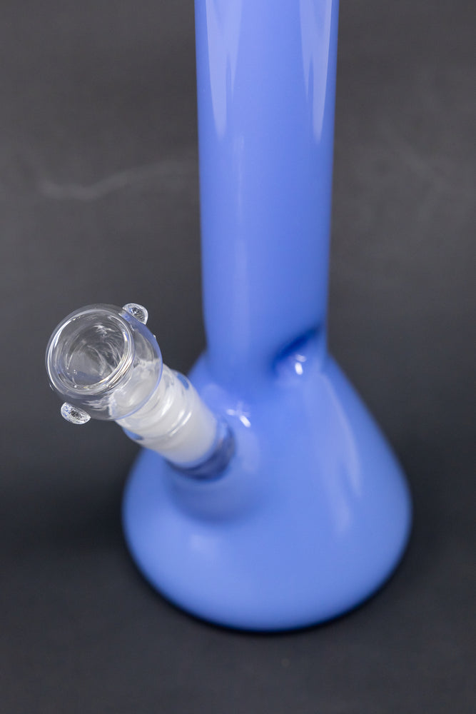 10" Milky Blue Beaker Bong