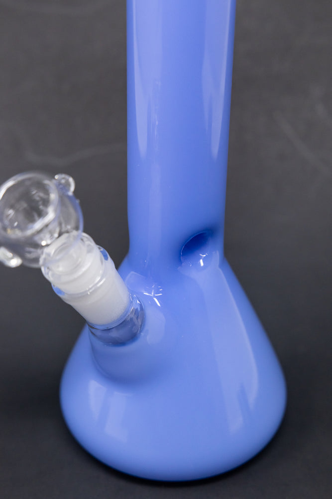 10" Milky Blue Beaker Bong