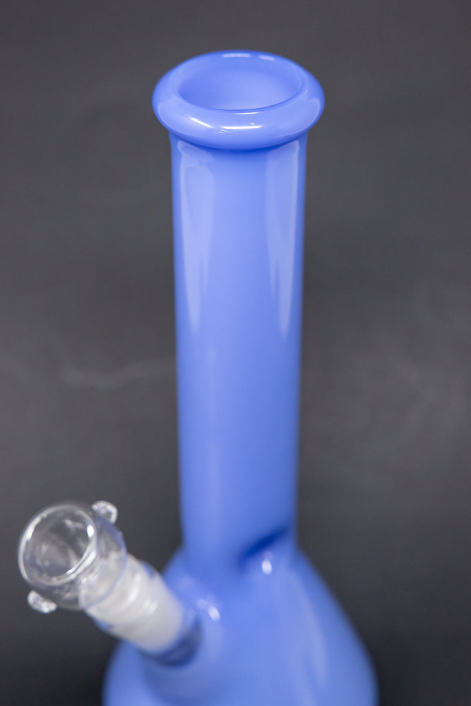 10" Milky Blue Beaker Bong