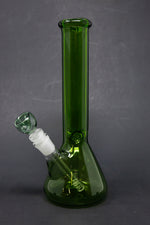 10" Green Beaker Bong