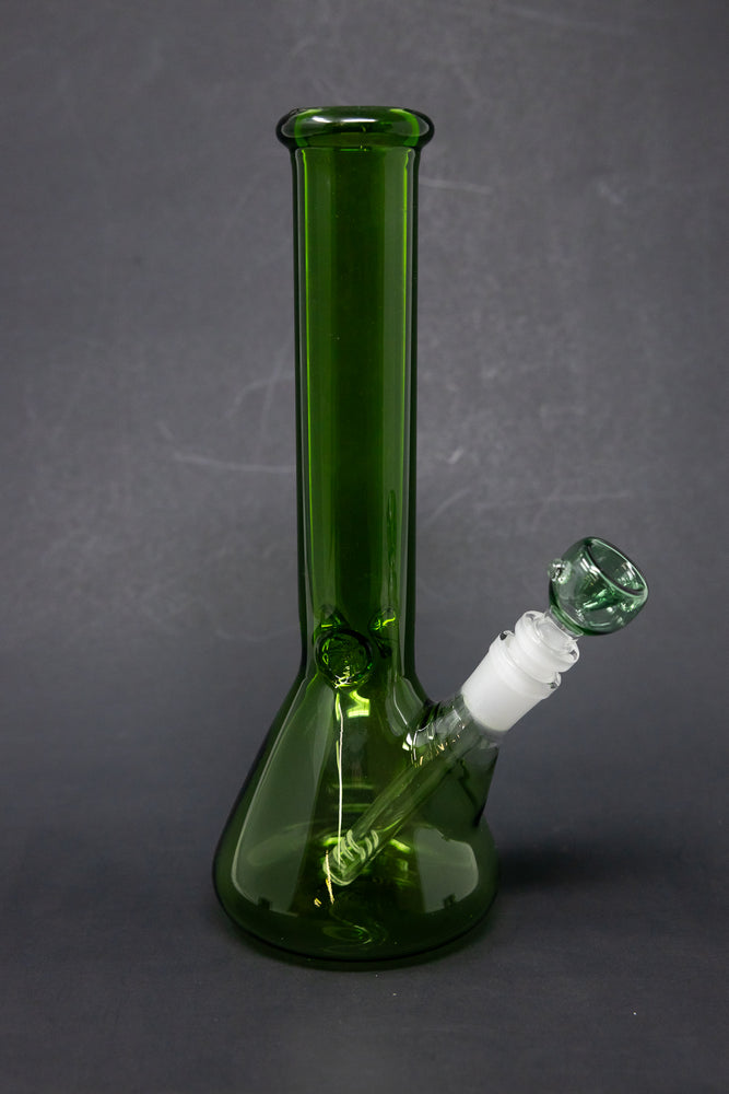 10" Green Beaker Bong