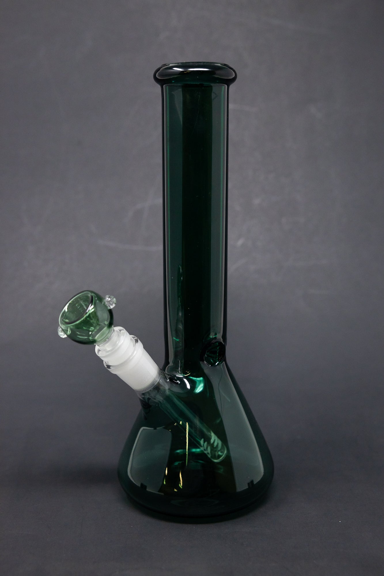 10" Dark Green Beaker Bong