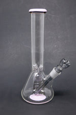 10" Milky Pink Middle Accent Beaker Bong