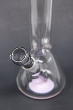 10" Milky Pink Middle Accent Beaker Bong