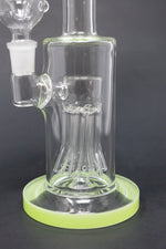 10" Shower Bend Jellyfish Milk Green Bong