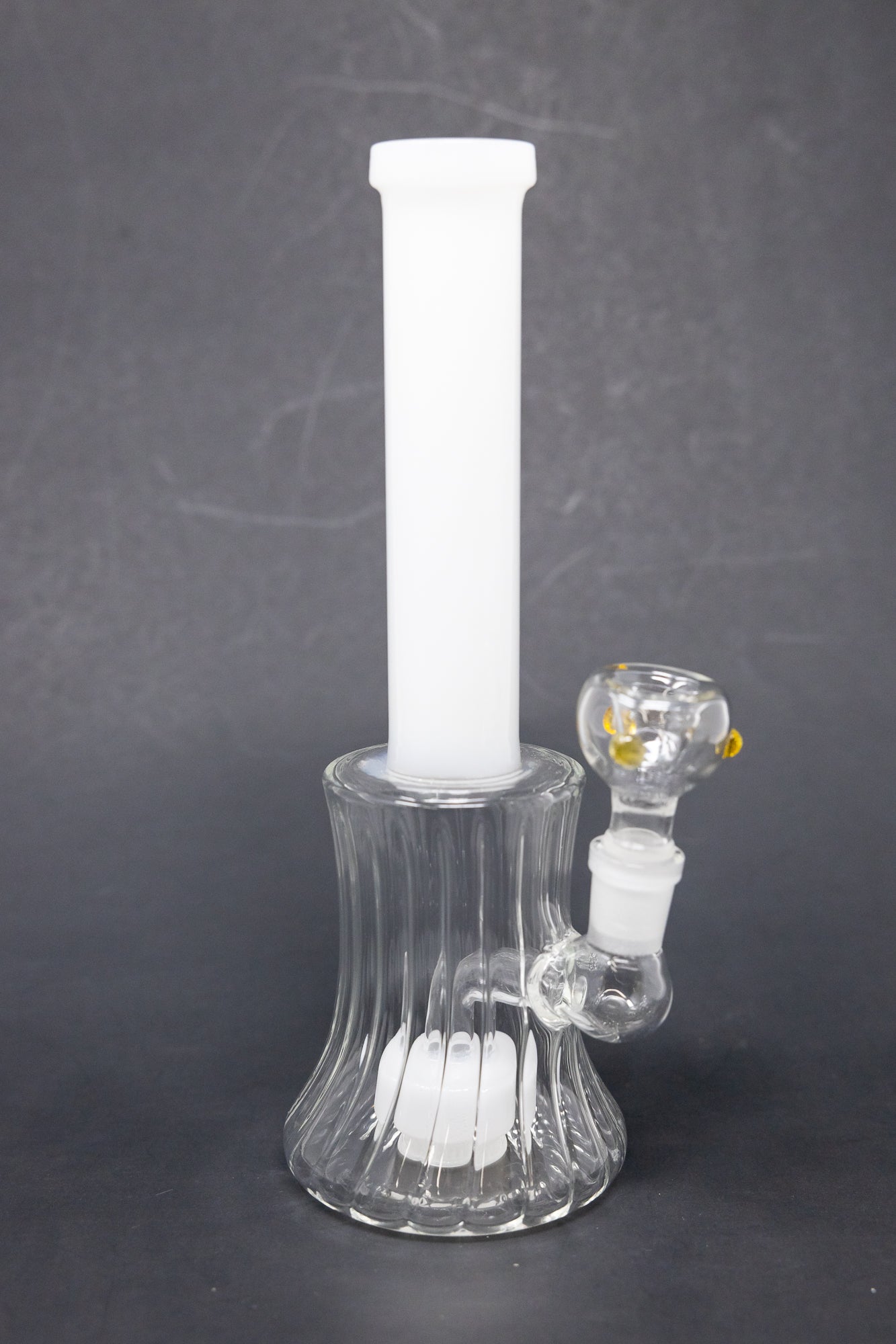 8" White Neck w/ Twisted Base