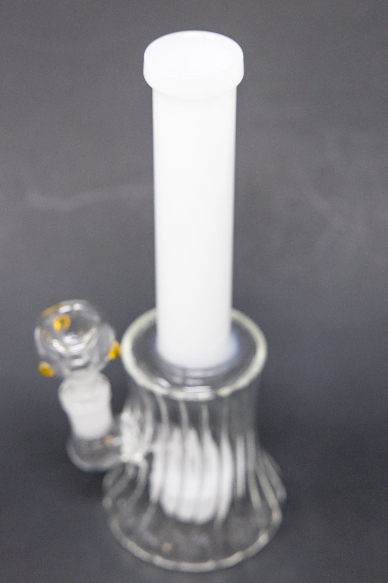 8" White Neck w/ Twisted Base