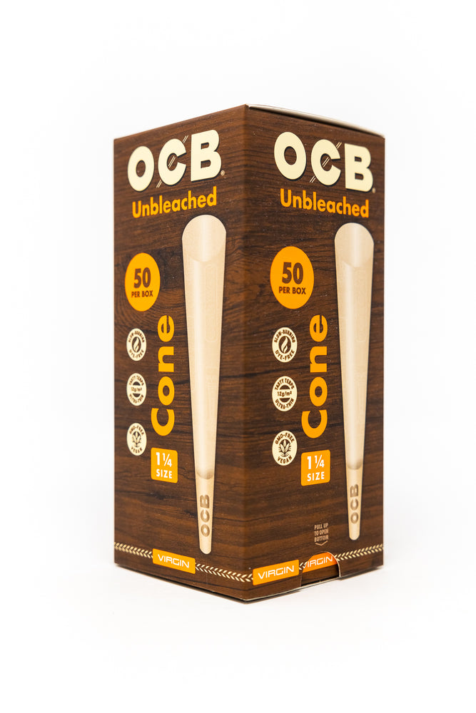 OCB Unbleached Cone Tower - 50 ct