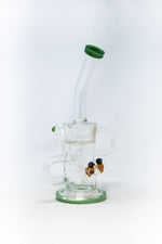 12" Green Buzz Recycler Bong