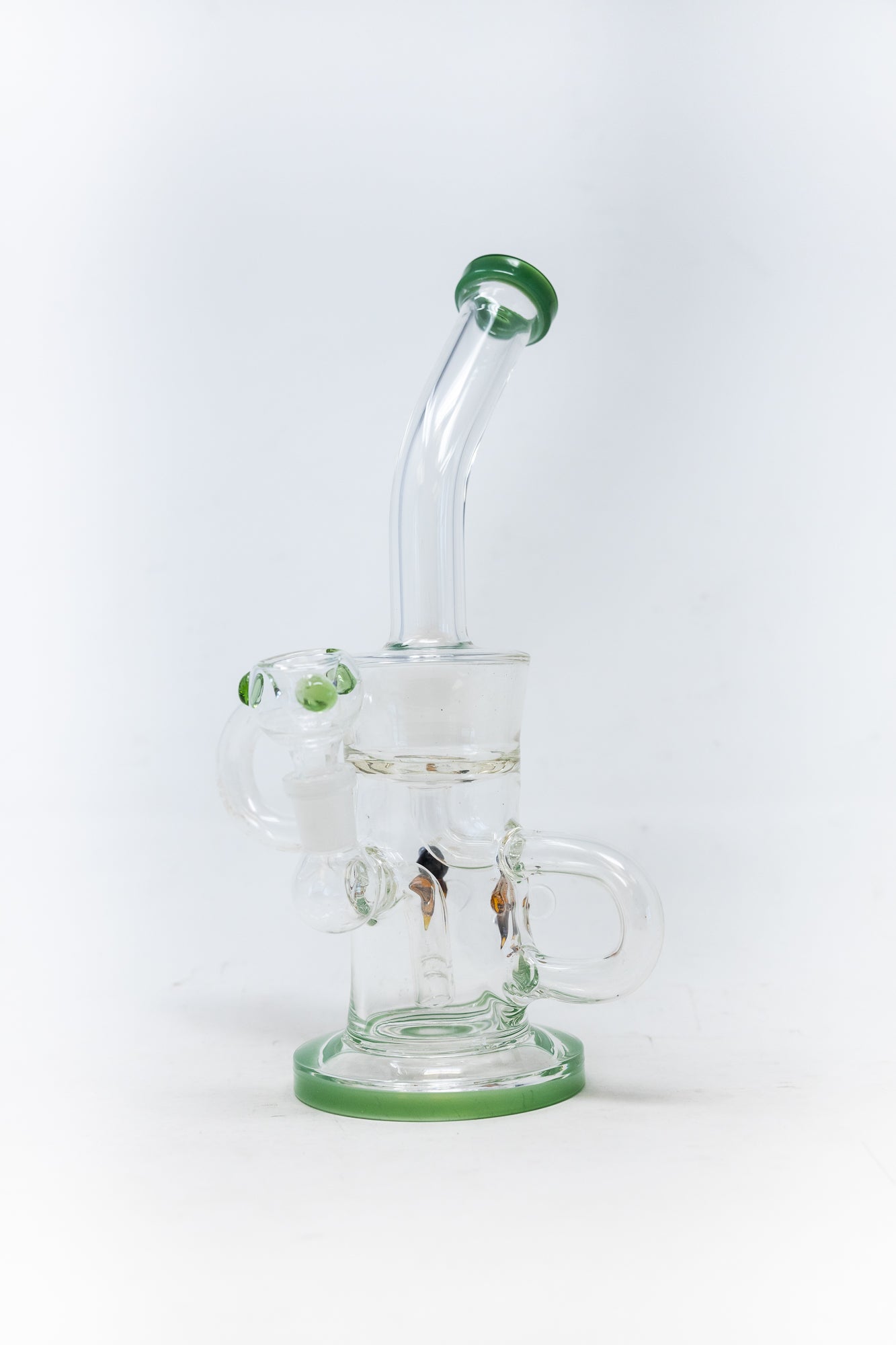12" Green Buzz Recycler Bong