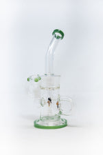 12" Green Buzz Recycler Bong