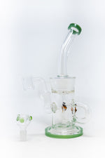 12" Green Buzz Recycler Dab Rig