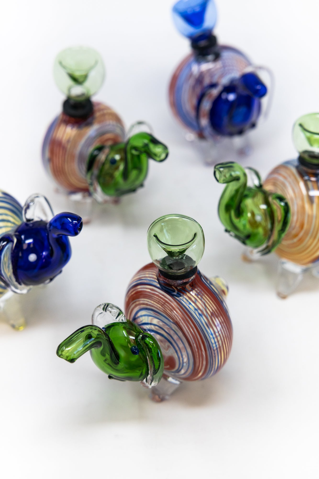 5 PC Elephant Glass Pipe