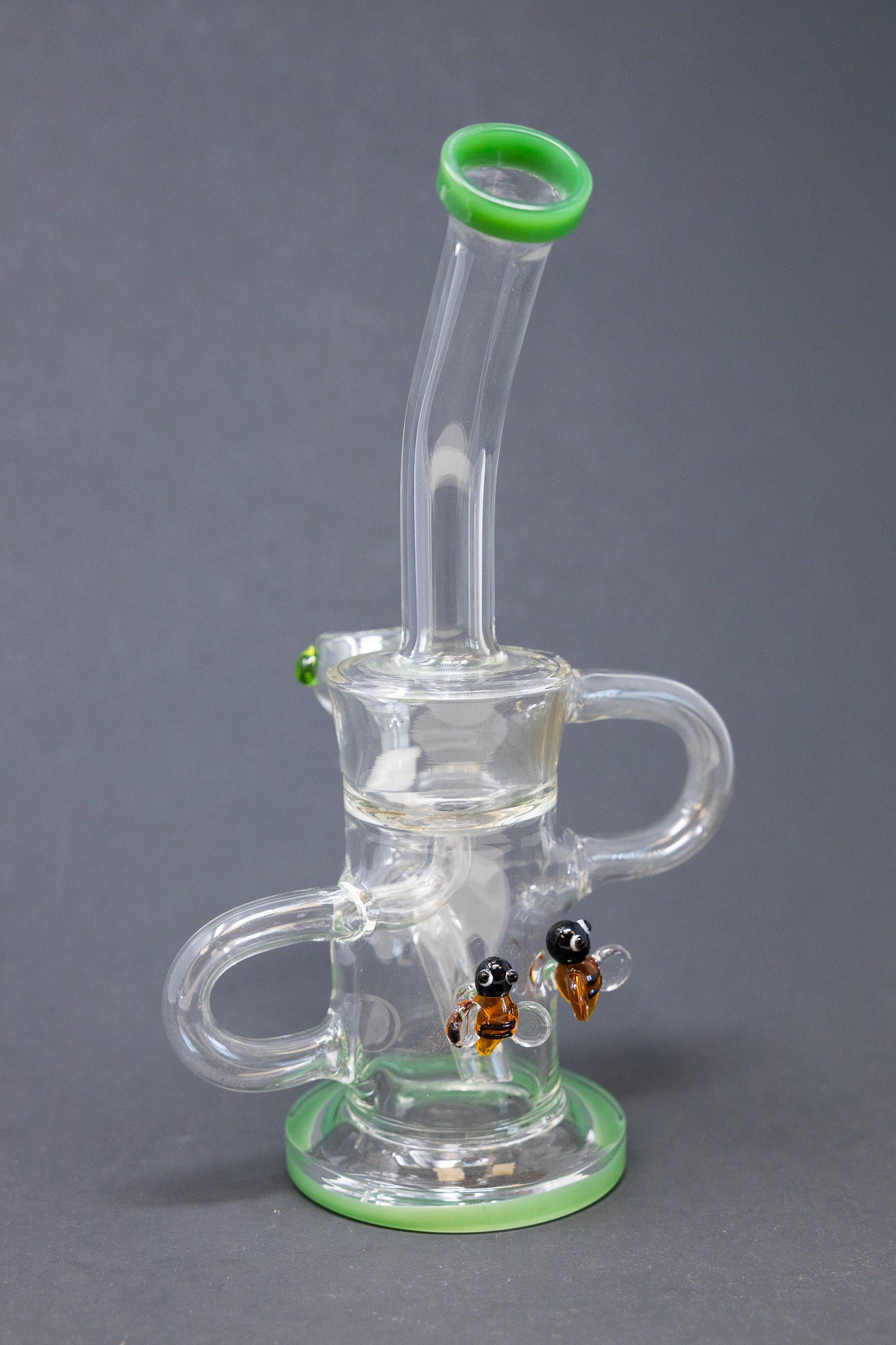 12" Green Buzz Recycler Bong