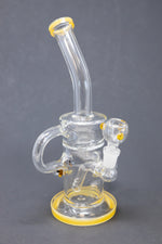 12" Yellow Buzz Recycler Bong