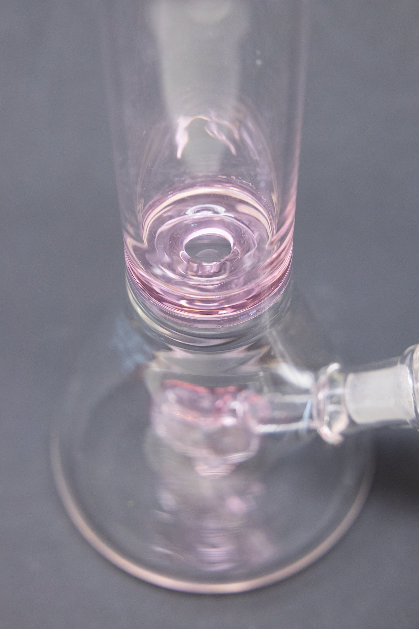8" Pink Heart Beaker Bong