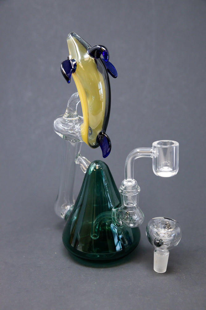 7" Teal Dolphin Dab Rig