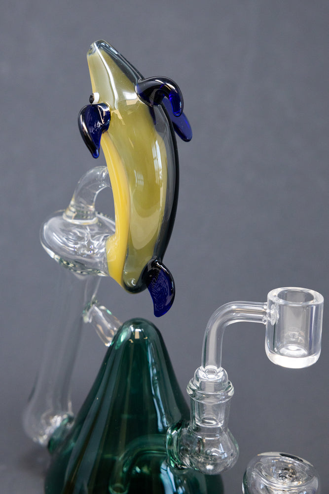 7" Teal Dolphin Dab Rig