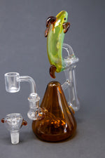 7" Amber Dolphin Dab Rig