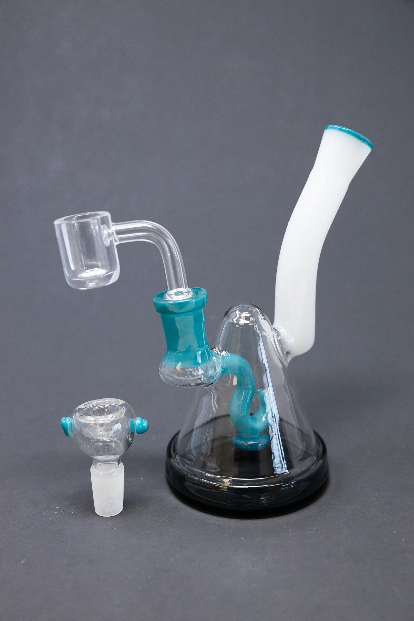 6" Hook Percolator Dab Rig StonedGenie.com