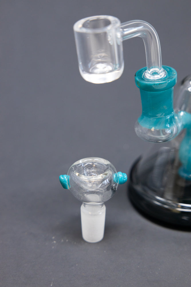 6" Hook Percolator Dab Rig