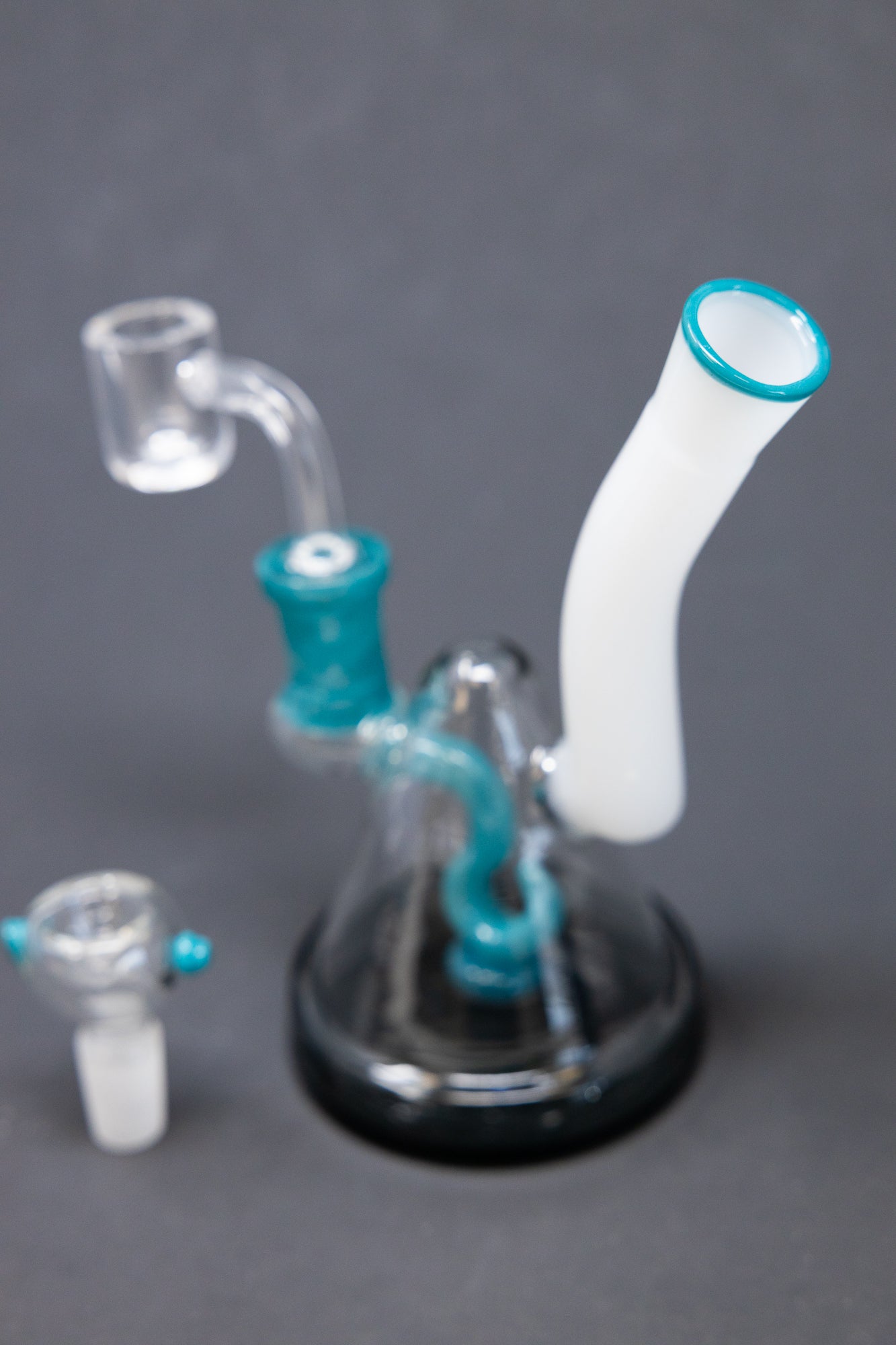 6" Hook Percolator Dab Rig StonedGenie.com