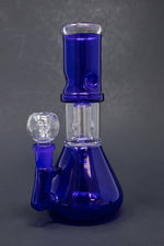 8" Purple Side Joint Beaker w/ Percolator & Ice Catcher
