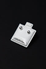 Silver Ball Earrings - Medium