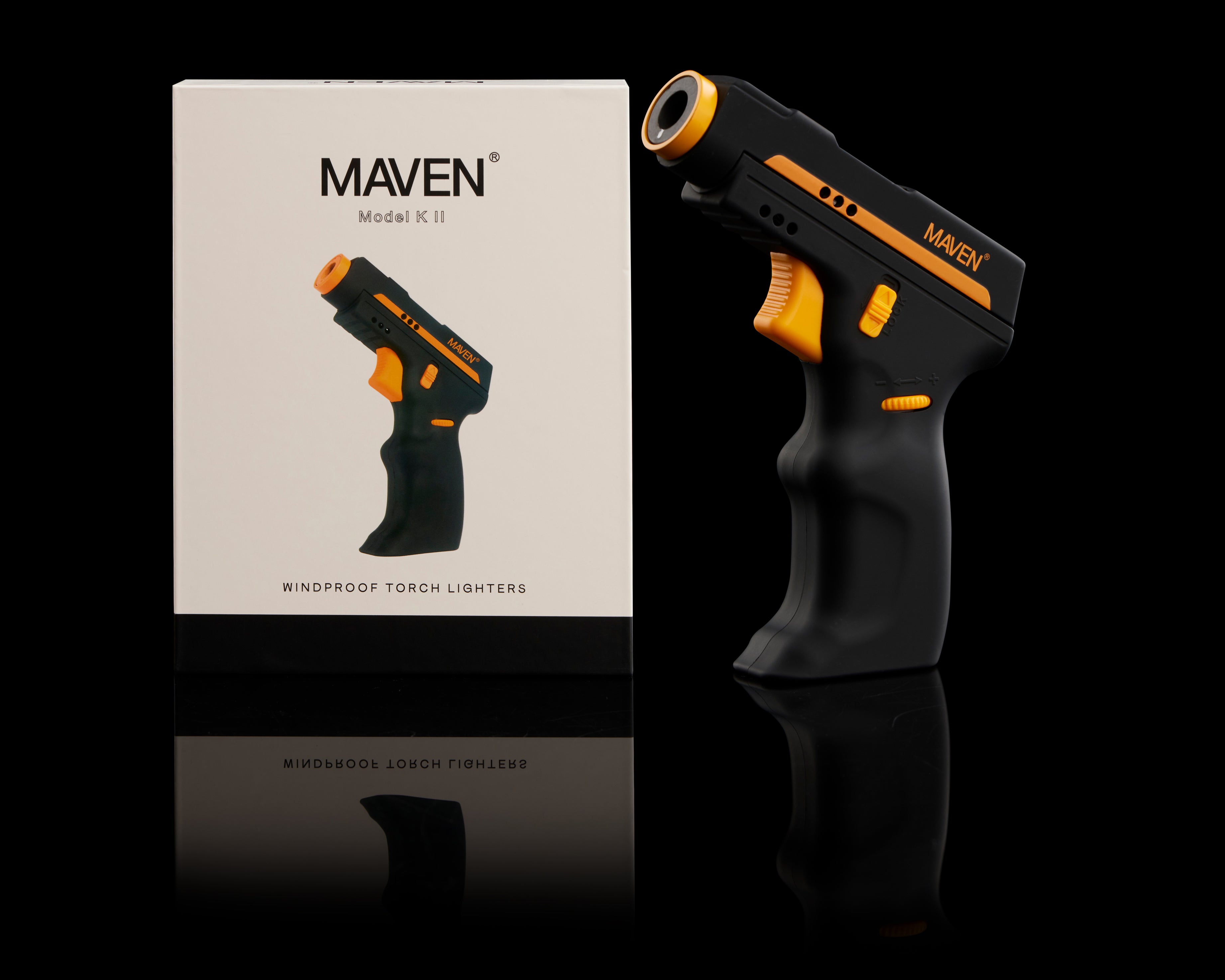 Maven Model K2 Dab Torch - Black/Orange