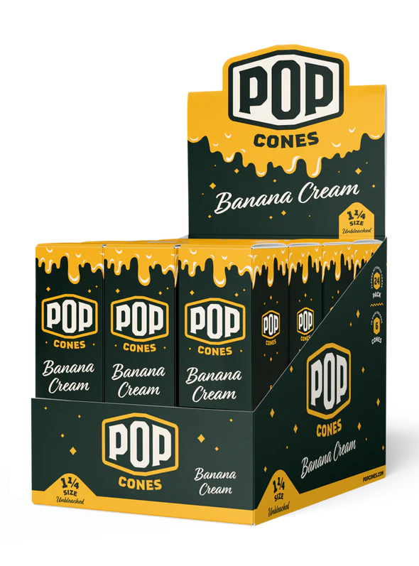 Pop Cones Banana Cream - 1 1/4