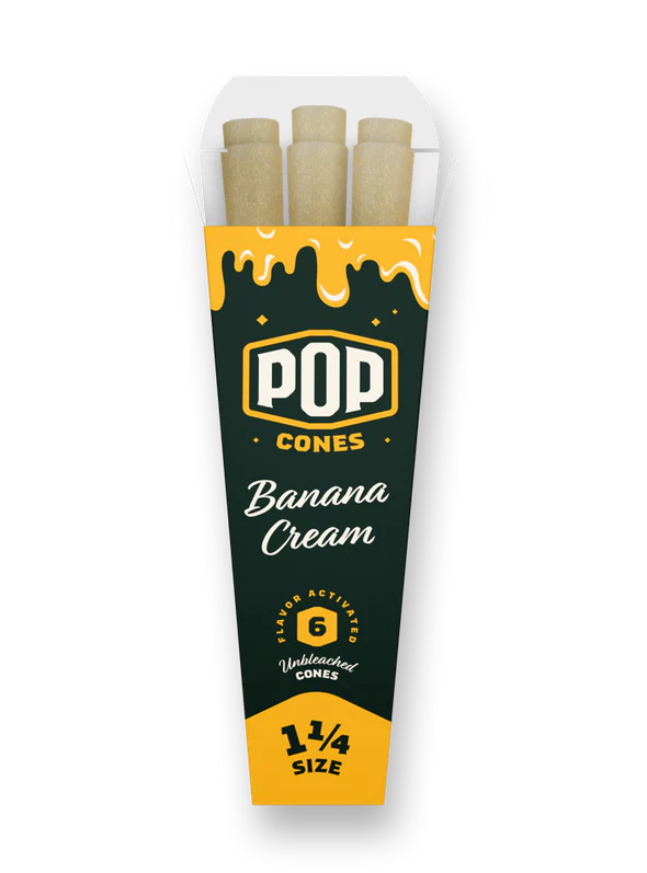 Pop Cones Banana Cream - 1 1/4